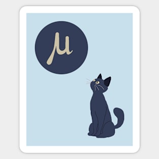 Cat of a physicist funny science joke Sticker